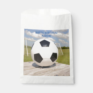 Goal Post Black and White Soccer Ball Sports Favour Bags