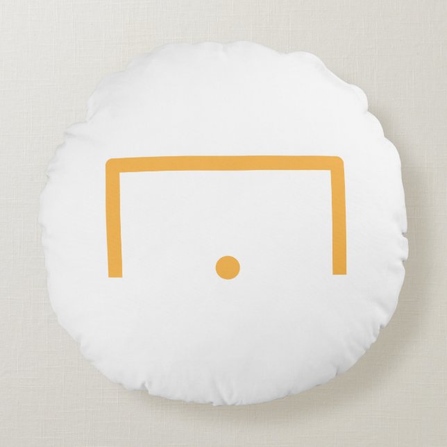 Goal Round Pillow (Front)