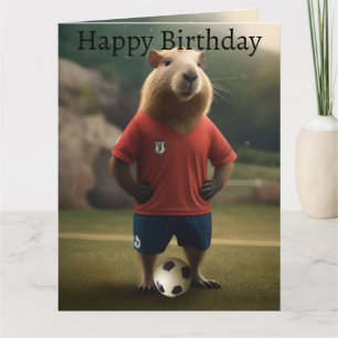 "Goal-Scoring Capybara: The Ultimate Soccer Star!" Card