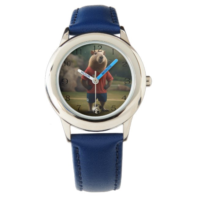 "Goal-Scoring Capybara: The Ultimate Soccer Star!" Watch (Front)