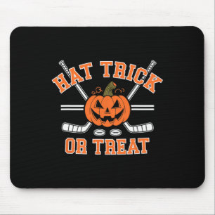 Goal Scoring Trick Or Treat Funny Halloween Hockey Mouse Pad