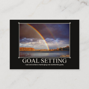 Goal Setting Custom Business Card