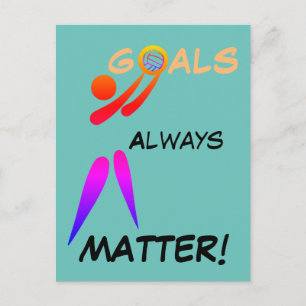 Goal Shooter Motivational Netball Quote Postcard