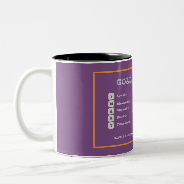 Goal Smart Back To School Two-Tone Coffee Mug (Left)