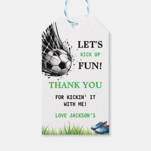 Goal! Soccer 5th Birthday Party Gift Tags