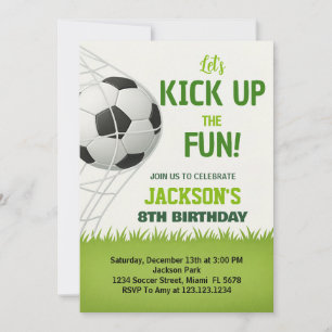 Goal! Soccer Birthday Invitation