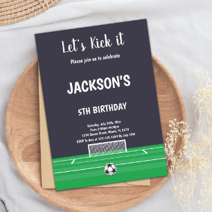 Goal! Soccer Birthday Invitation