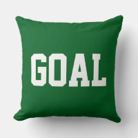 GOAL Sporty Athletic White Text On Forest Green