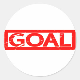 Goal Stamp Classic Round Sticker