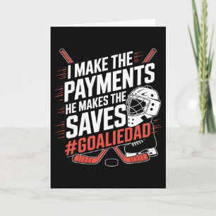 Goalie Dad Ice Hockey Card