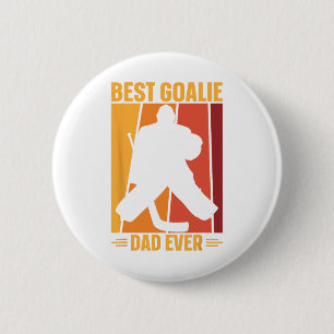 Goalie Dad Ice Hockey Ice Hockey Player Hockey Coa 6 Cm Round Badge