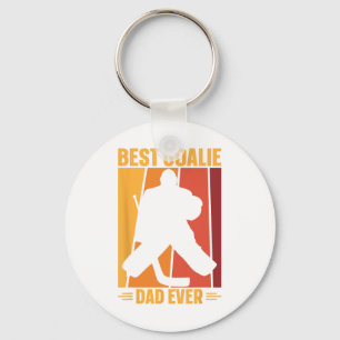 Goalie Dad Ice Hockey Ice Hockey Player Hockey Coa Key Ring