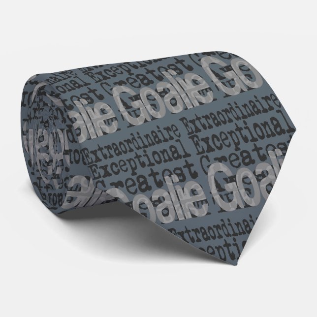 Goalie Extraordinaire Tie (Rolled)