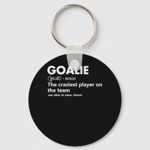 Goalie Goalkeeper Definition Soccer Hockey Key Ring