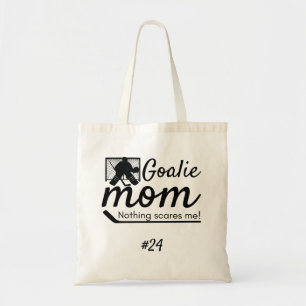 Goalie Hockey Mum tote bag black