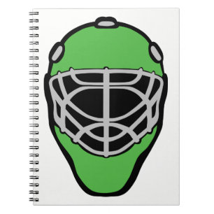 Goalie Mask Spiral Notebook