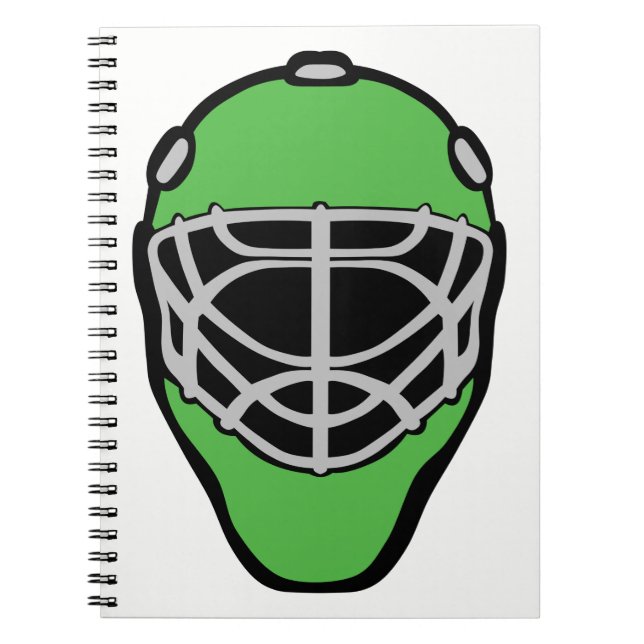 Goalie Mask Spiral Notebook (Front)
