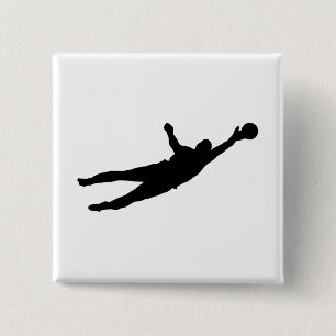 Goalie Save 15 Cm Square Badge