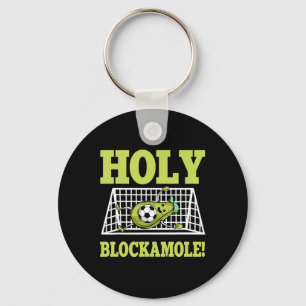 Goalie Soccer Player Goalkeeper Guacamole Lover Go Key Ring