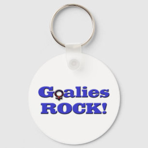 Goalies ROCK!-Female Symbol Key Ring