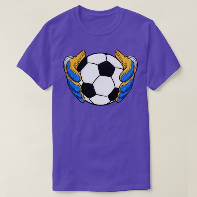 Goalkeeper gloves ball T-Shirt (Design Front)