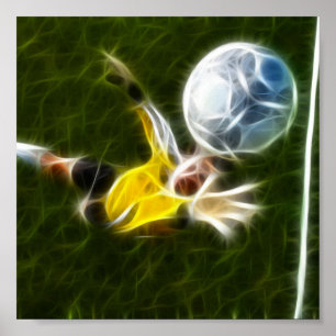 Goalkeeper in Action Poster