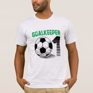 Goalkeeping.Soccer Ash Gray "GOALKEEPER" T-Shirt