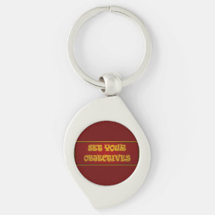 GOALS AMBITIONS OBJECTIVES WINNER GAME PLAYER COFF KEY RING