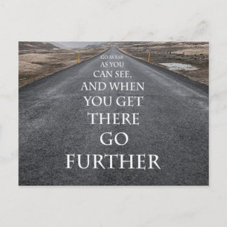 Goals and dreams motivational and inspirational postcard