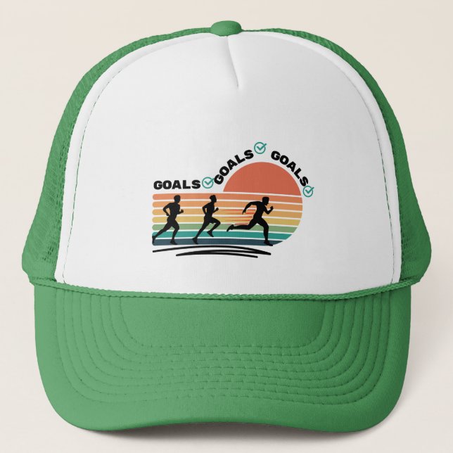 Goals Goals Goals  Trucker Hat (Front)