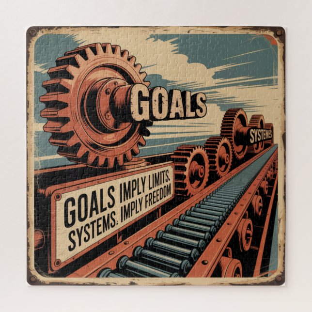 Goals Imply Limits. Systems Imply Freedom Jigsaw Puzzle (Vertical)