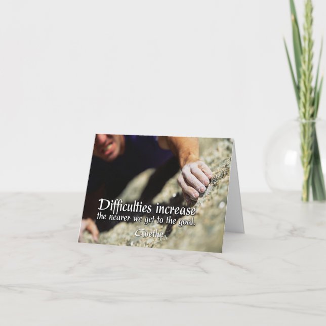 Goals Motivational Note Card (Front)