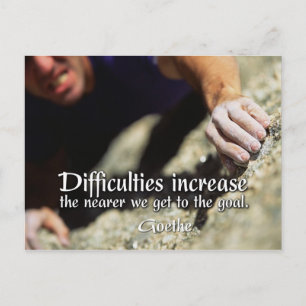 Goals Motivational Postcard
