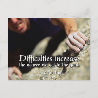 Goals Motivational Postcard