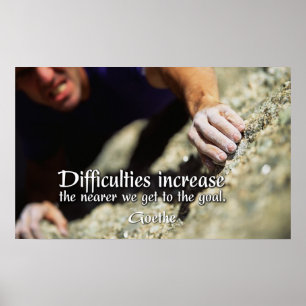 Goals Motivational Poster Print