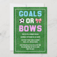 Goals or Bows Football Gender Reveal
