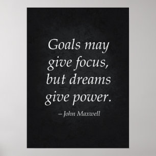 Goals vs Dreams - Success Motivational Poster