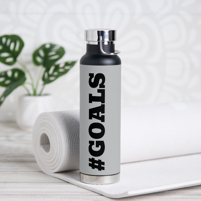#GOALS WATER BOTTLE (Yoga)