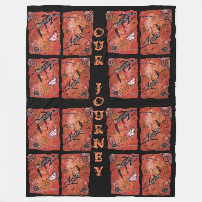 Goanna Journey Fleece Blanket (Front)