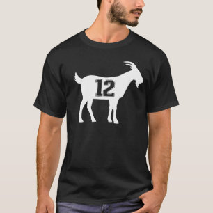 Goat 12 G.O.A.T. Number Twelve Goat T-Shirt