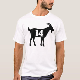 Goat 14 G.O.A.T. Number Fourteen Goat T-Shirt