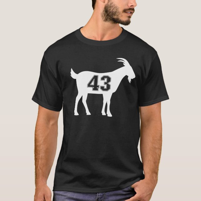 Goat 43 G.O.A.T. Number Forty Three Goat T-Shirt (Front)