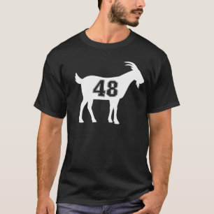 Goat 48 G.O.A.T. Number Forty Eight Goat T-Shirt