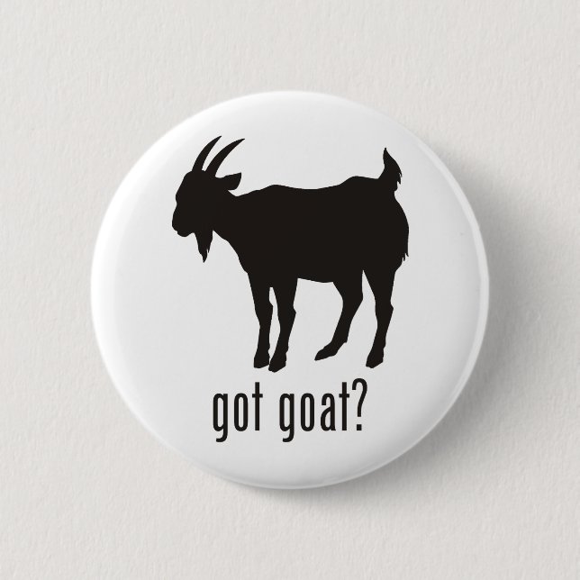 Goat 6 Cm Round Badge (Front)