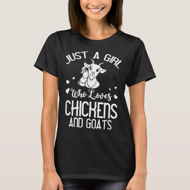 Goat And Chicken Gift Farmer Pullover Hoodie (Front)