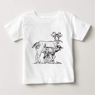 Goat and Kid Baby T-Shirt