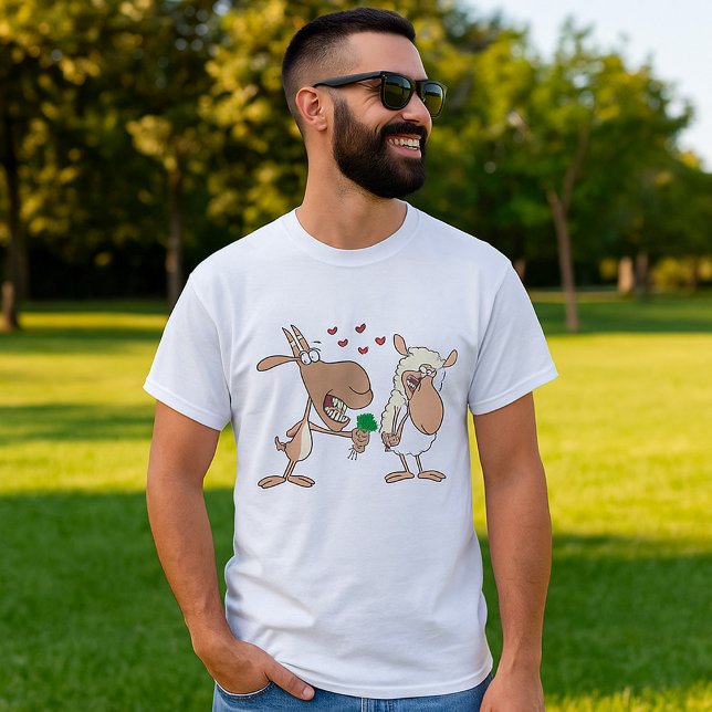 Goat And Sheep In Love T-Shirt (Creator Uploaded)