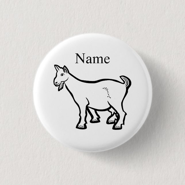 Goat Animal Thunder_Cove  3 Cm Round Badge (Front)