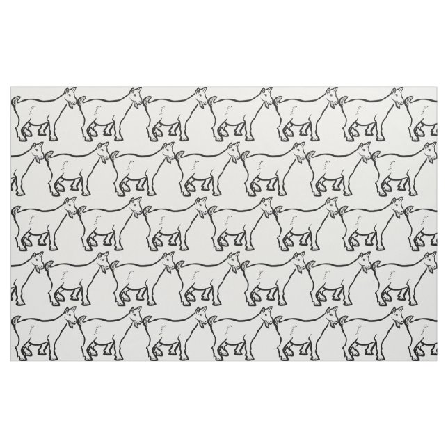 Goat Animal Thunder_Cove  Fabric (Fat Quarter)