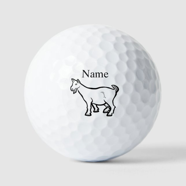 Goat Animal Thunder_Cove Golf Balls (Front)
